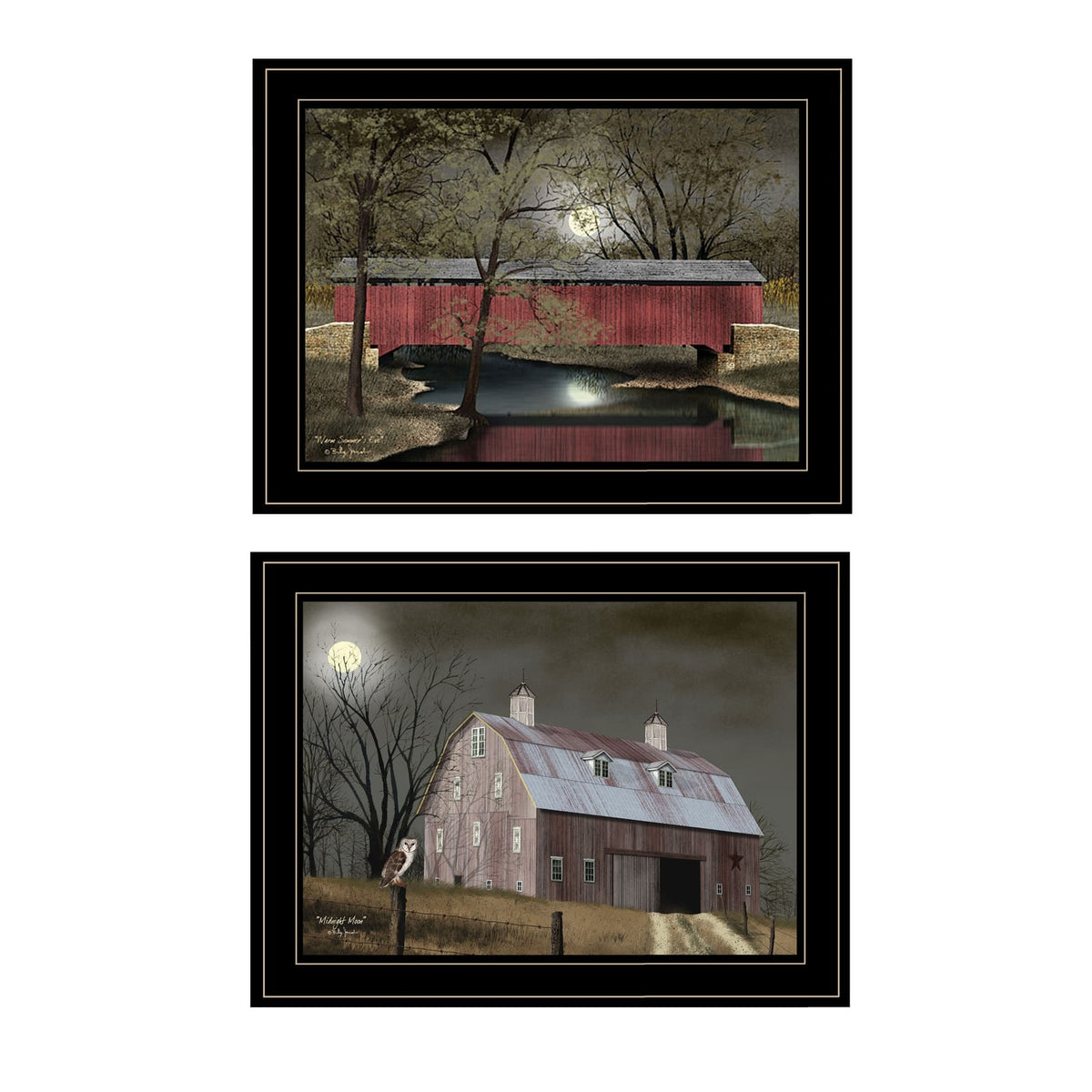 Black Frame Midnight Moon Wall Art by Billy Jacobs