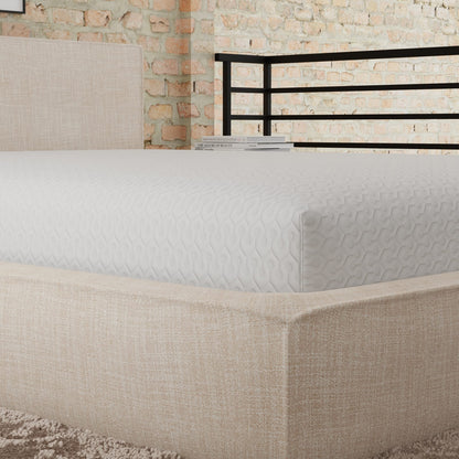 Snow Soft Circular Poly Knit Mattress Protector Twin - White