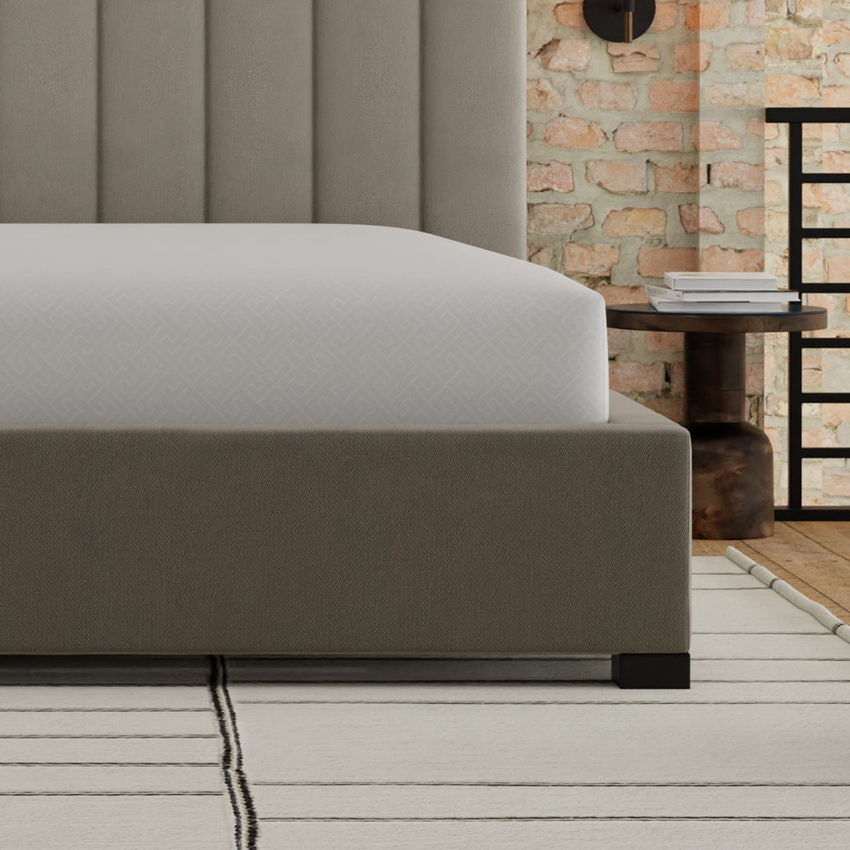 White Cotton King Mattress Protector with Cooling Technology