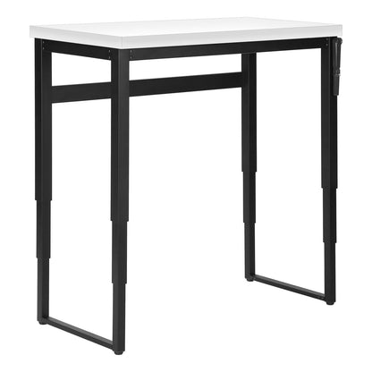 Adjustable White Computer Desk - Home Office Workstation