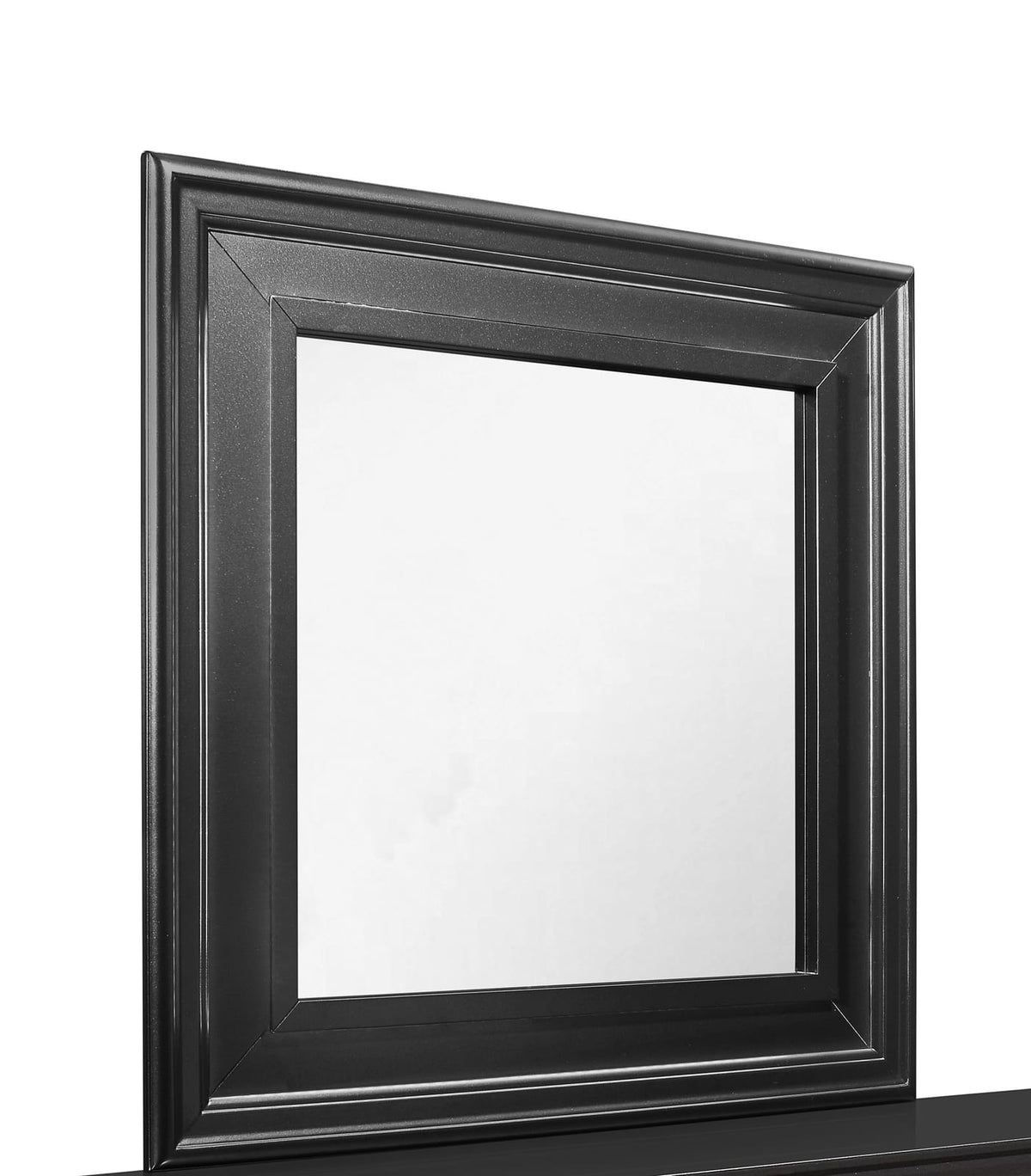 SHAKER CROCODILE METALLIC GREY MIRROR - Vanity Mirror with MDF & Glass