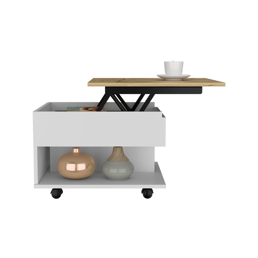 Luanda Lift Top Coffee Table - Multicolored Storage Desk