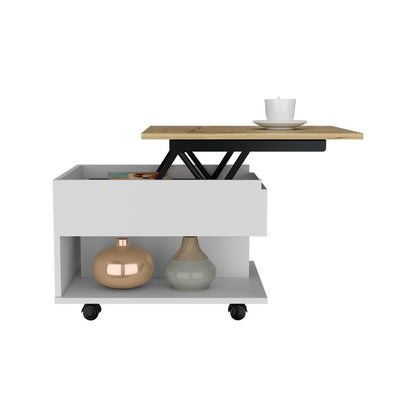 Luanda Lift Top Coffee Table - Multicolored Storage Desk