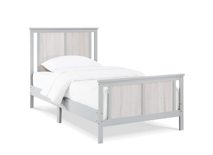 Gray Solid Wood Twin Bed - Connelly Reversible Panel