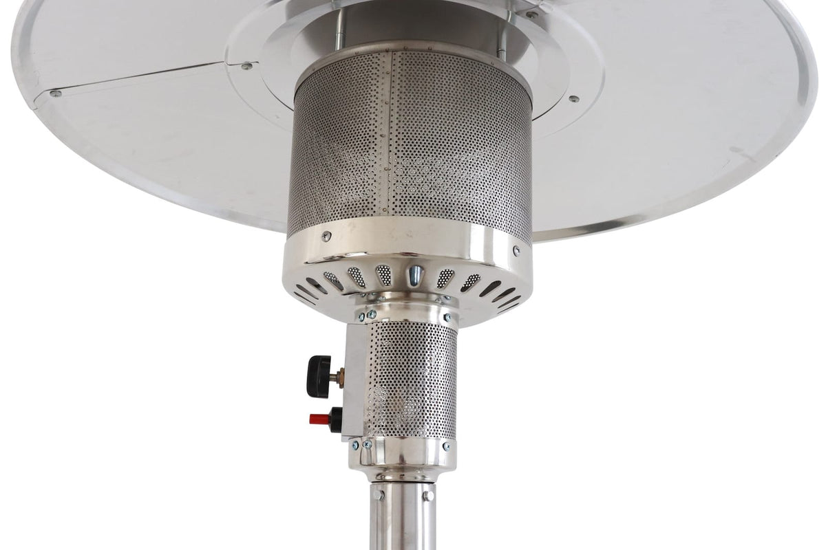 46000 BTU Stainless Steel Patio Heater - Steel Gray