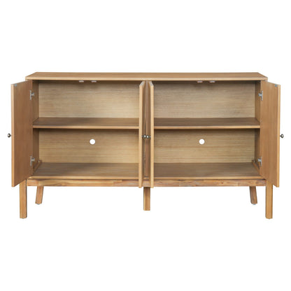 Vintage Sideboard Buffet Cabinet - 60" Natural MDF Acacia