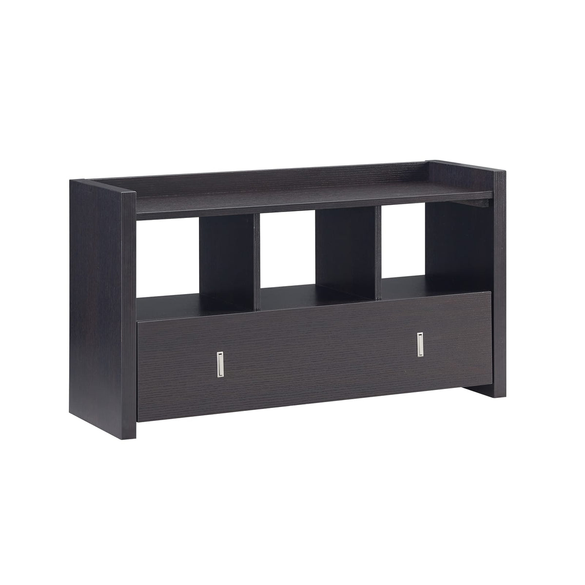 Espresso Particle Board Storage Bench with Drawer for Bedroom