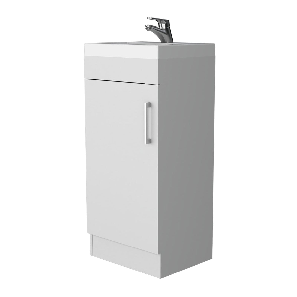 White 1-Door Vanity Sink - Bathroom Storage