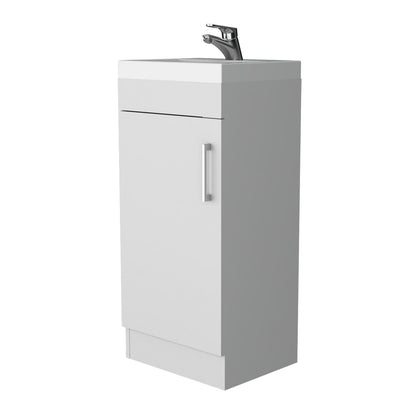 White 1-Door Vanity Sink - Bathroom Storage