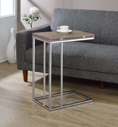 18" x 24" Oak Accent Table with Swivel Extension Top