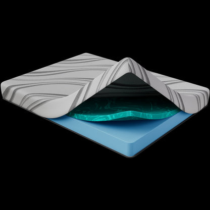 California King Gray Memory Foam Mattress - Cooling Support
