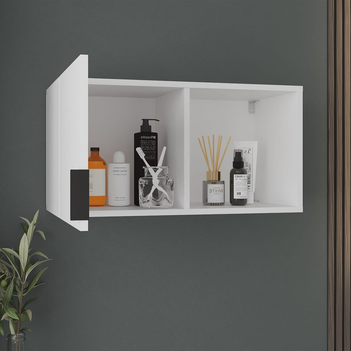 Medicine Cabinet with Mirror and Shelves - Modern Bathroom Storage