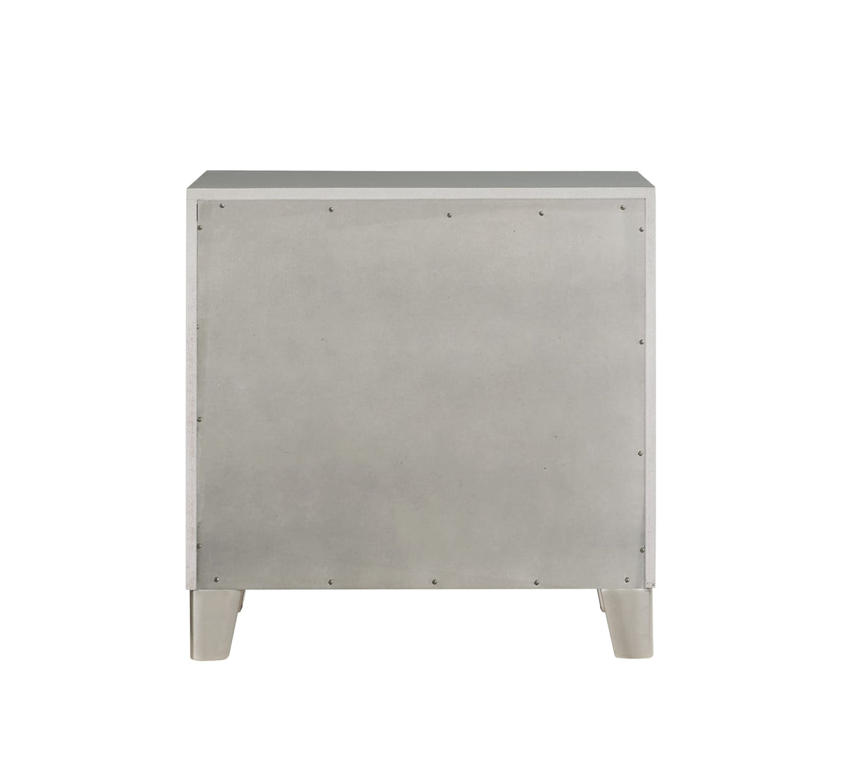 Sliverfluff Mirrored & Champagne Finish Nightstand - Storage & Style