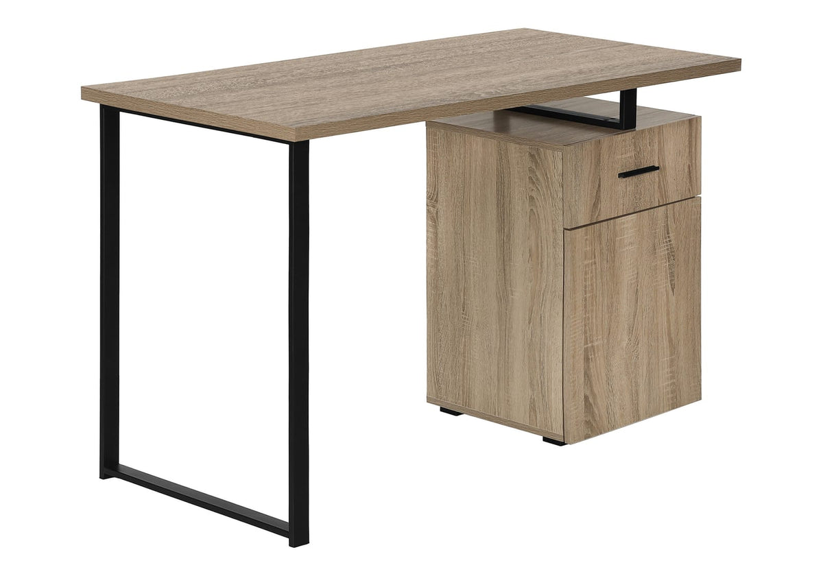Taupe Computer Desk with Storage Drawers - 47.25" L for Home Office