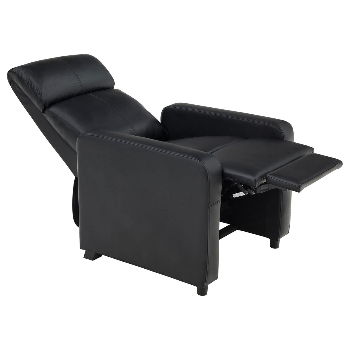 Warren Black Upholstered 5-seater Home Theater with 2 Wedge Consoles