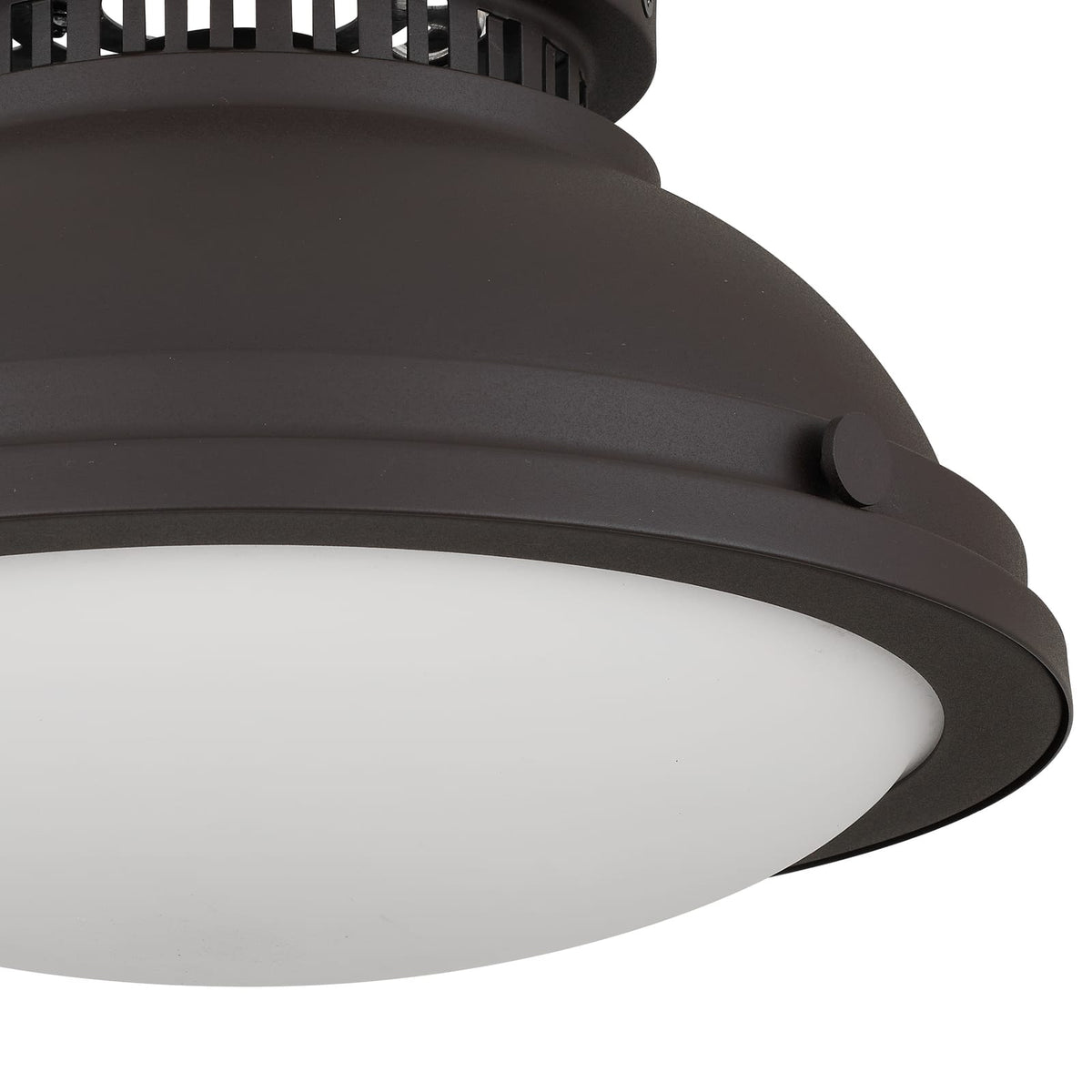 1-Light Antique Bronze Flush Mount - Bedroom Lighting