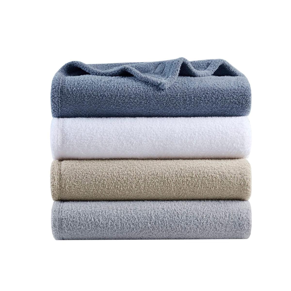 Grey Polyester Twin Size Blanket - Soft Feathersoft
