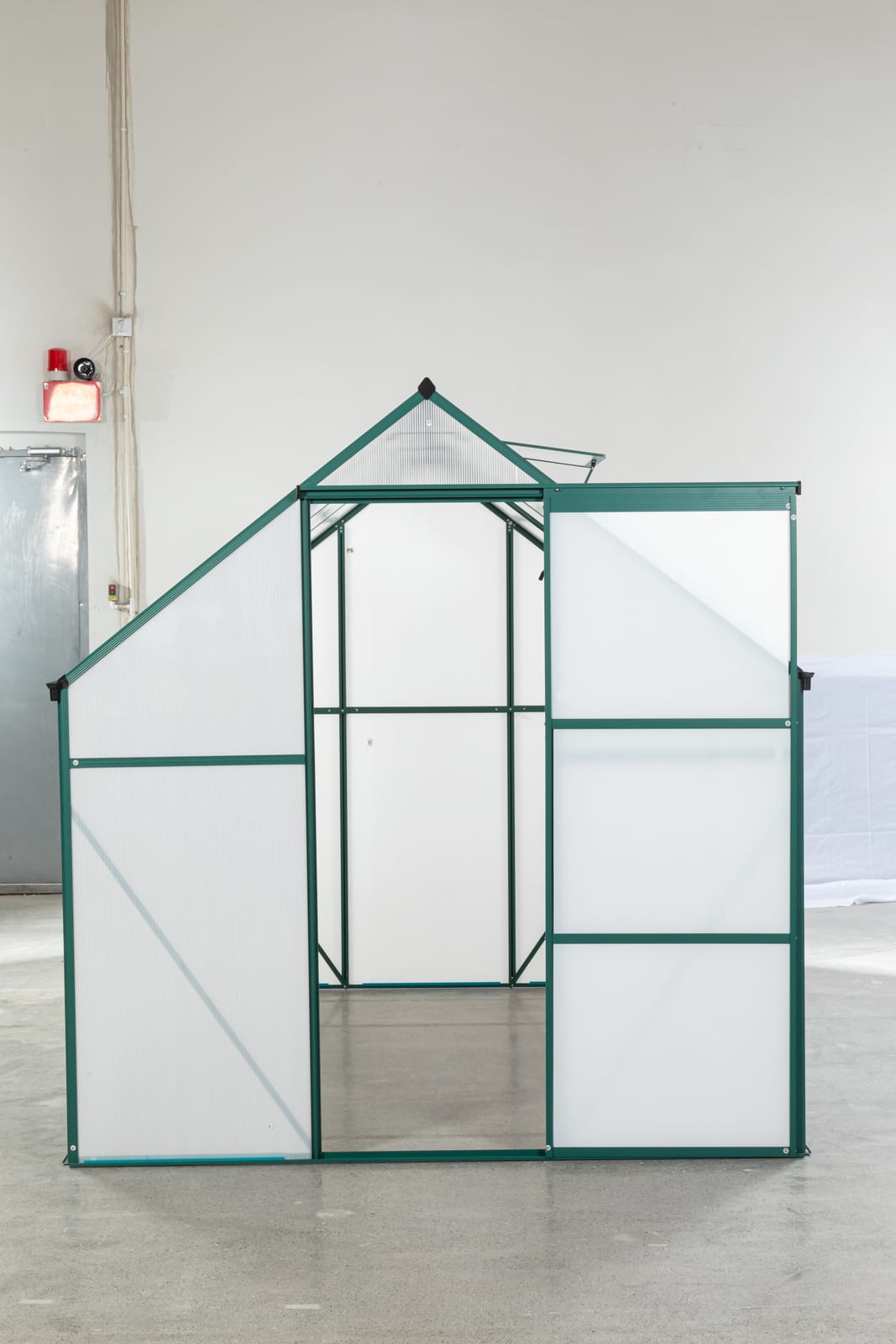 Green Aluminum Garden Greenhouse for Patio or Poolside
