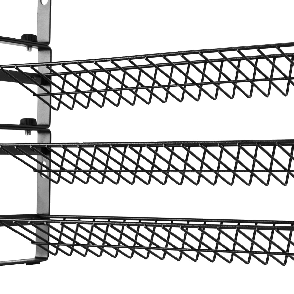 Black Iron Spice Rack Organizer - 3 Tier Kitchen Storage