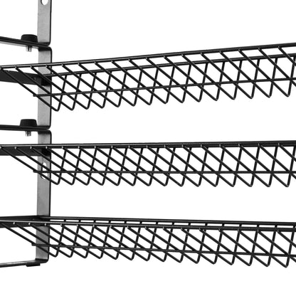 Black Iron Spice Rack Organizer - 3 Tier Kitchen Storage
