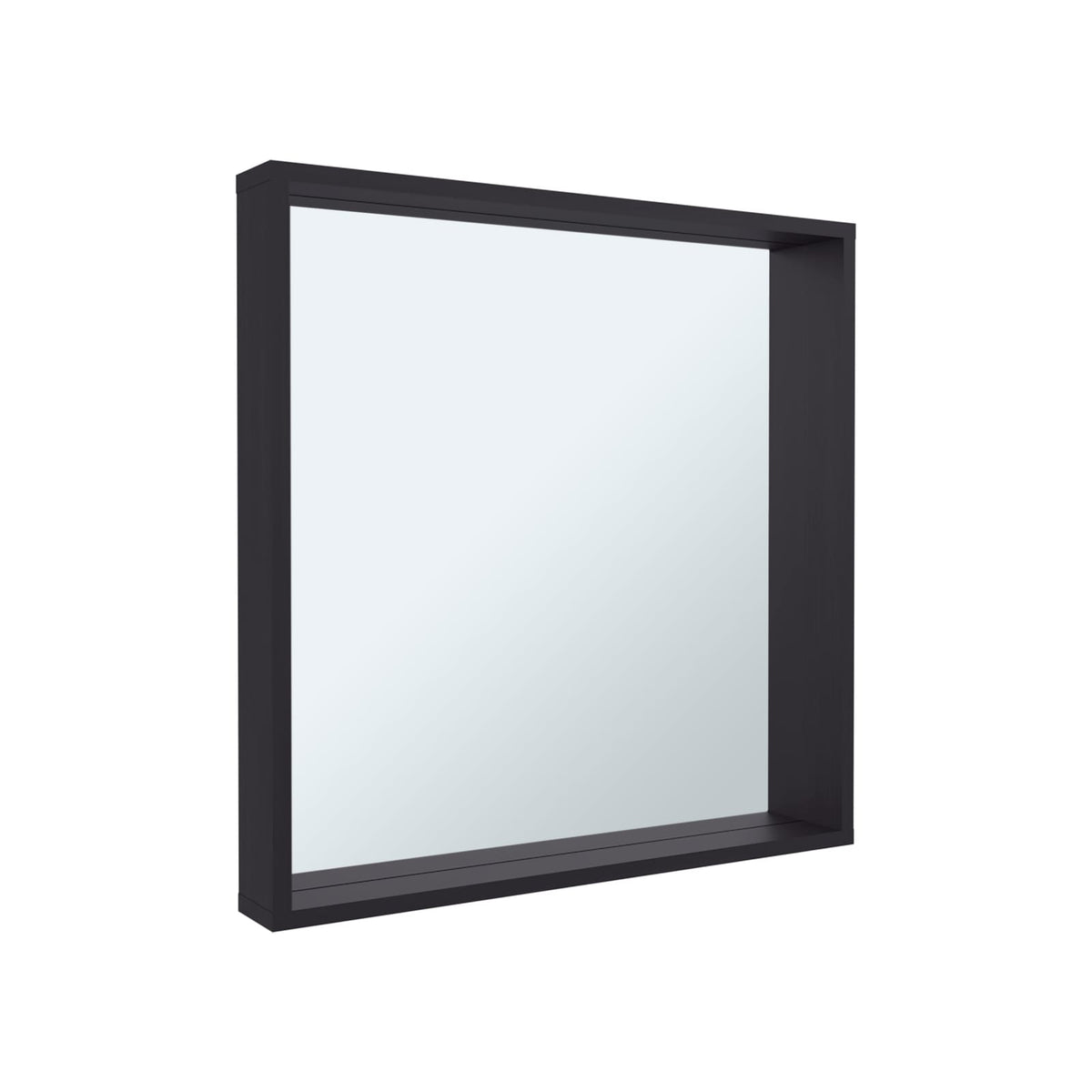 Black Wall Mounted Medicine Cabinet with Mirror - Storage Organizer for Bathroom