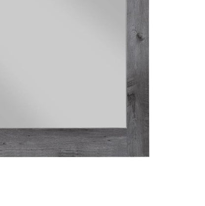 Gray Oak Vanity Mirror - 31" x 33" for Bathrooms