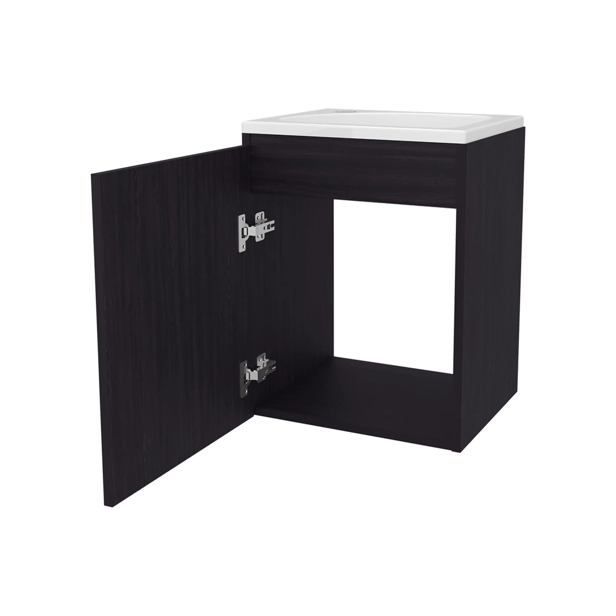 Wengue Bathroom Vanity - Dark Brown Storage Sink