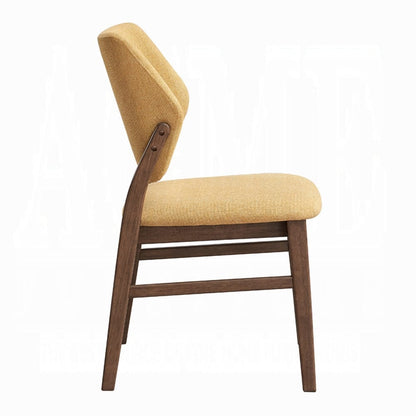 Walnut Farmhouse Dining Side Chairs Set of 2