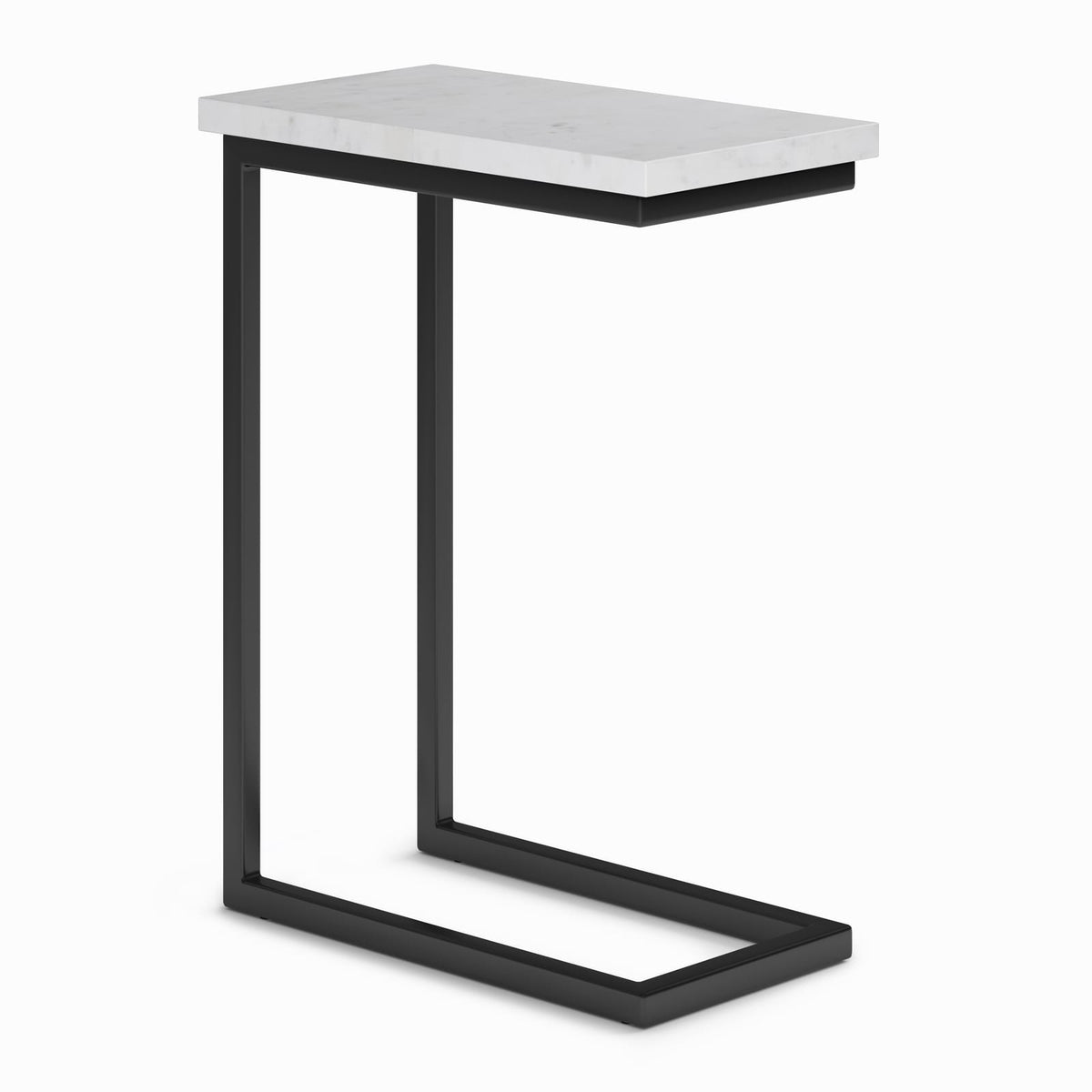 Skyler C Side Table - White Marble Top for Living Room