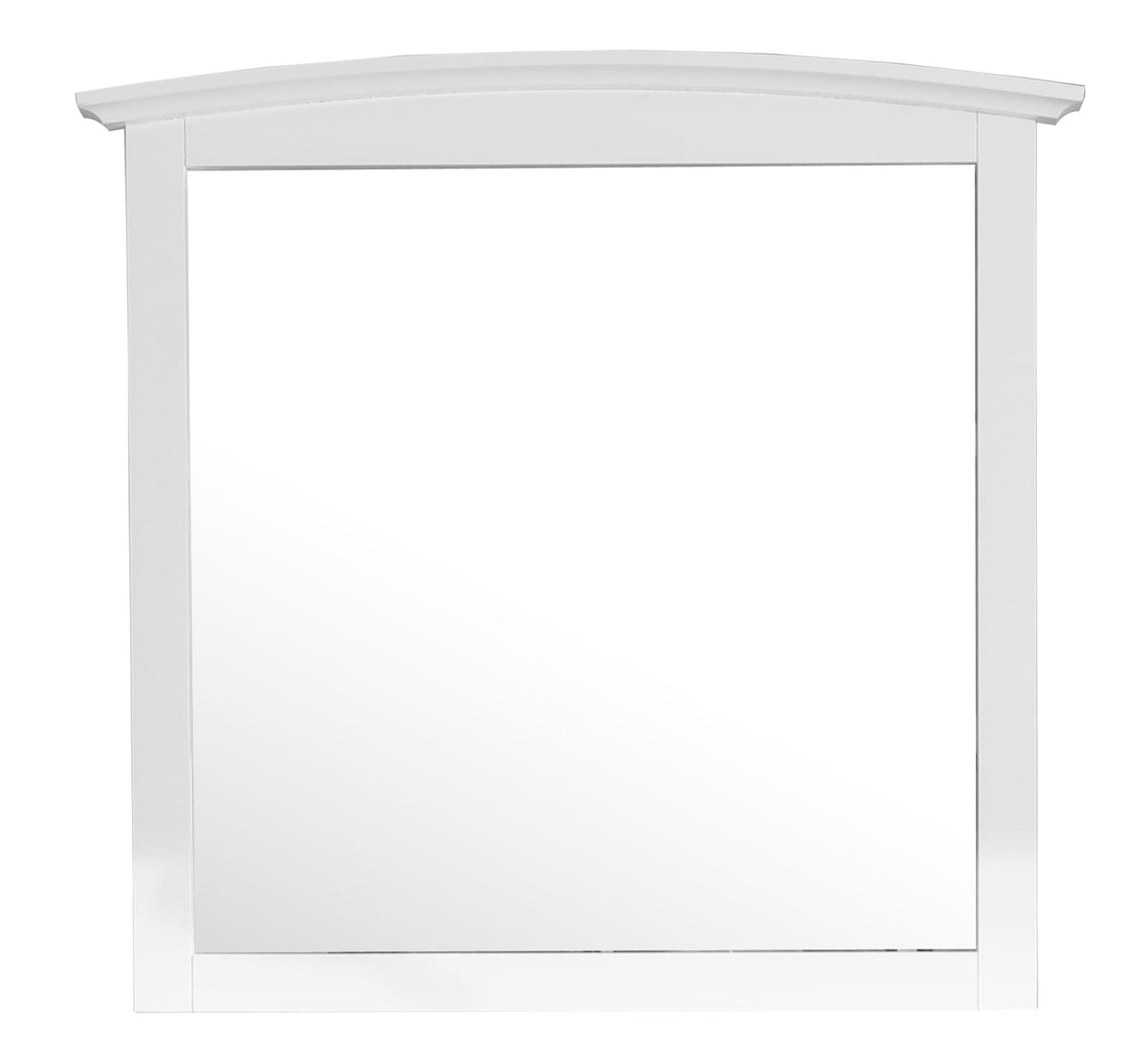 White Farmhouse Vanity Mirror - 37" x 2" Particle Board