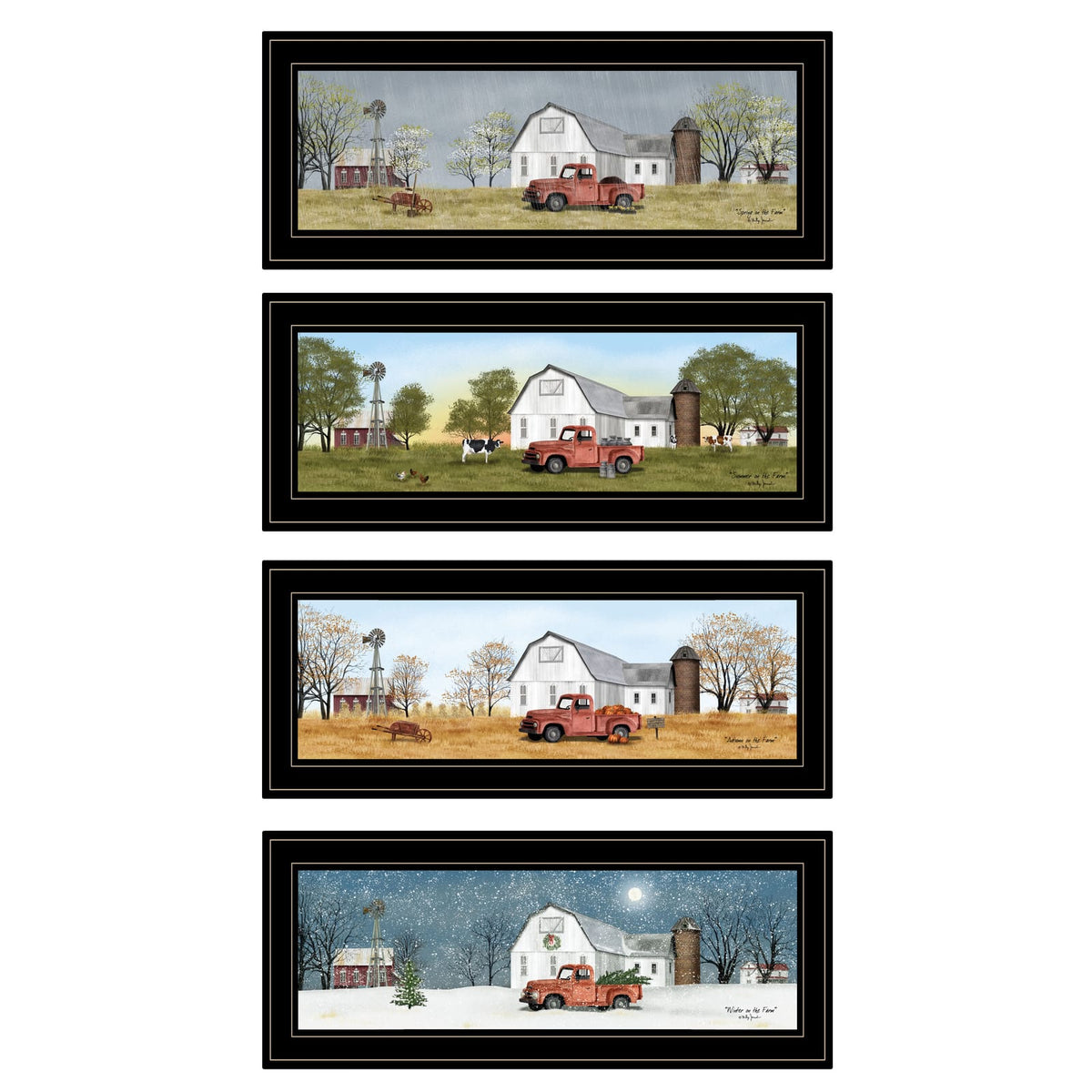 Multicolor Paper Wall Art 4 Piece Set