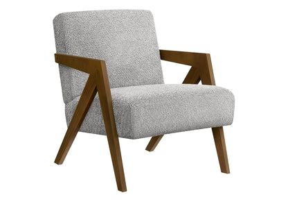 Light Gray Accent Chair - 30"h Upholstered, Modern Style