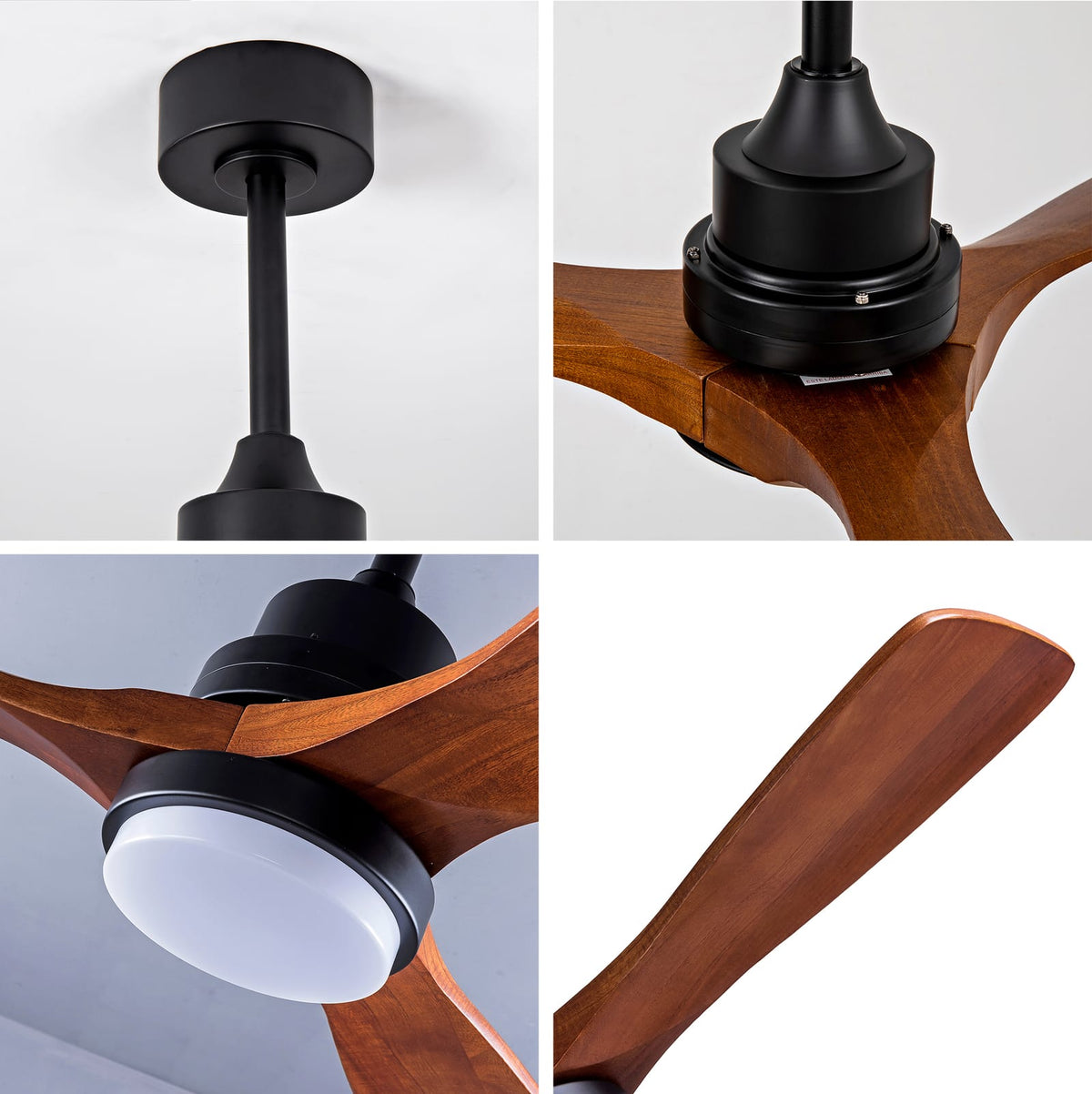 42 Inch Solid Wood Ceiling Fan with Lights