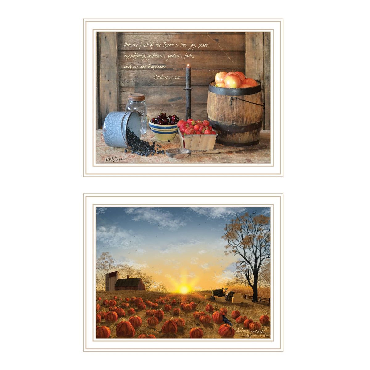 Trendy Wall Art - Autumn Sunrise, Multi-Color Wood & Paper