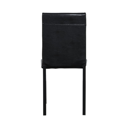 4-Piece Metal Frame Dining Seats - Black