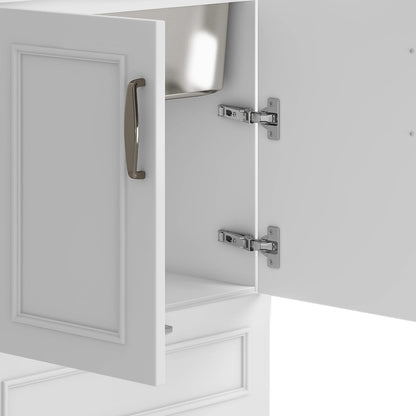 Cardinal 28" Laundry Cabinet - White with Sink & Faucet for Bathroom