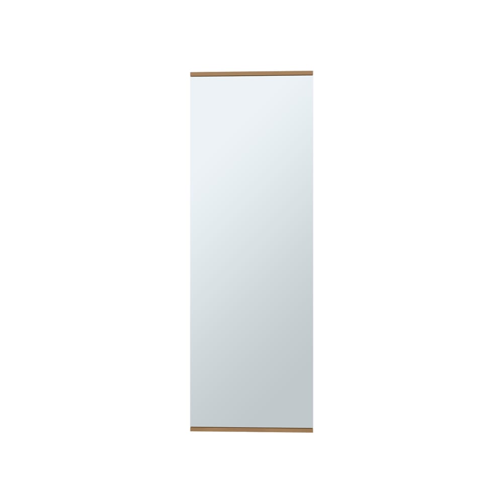 Beige Wall Mounted Shoe Rack Mirror - Bedroom Storage
