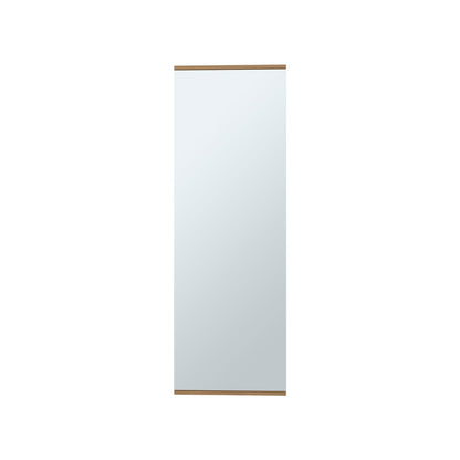 Beige Wall Mounted Shoe Rack Mirror - Bedroom Storage