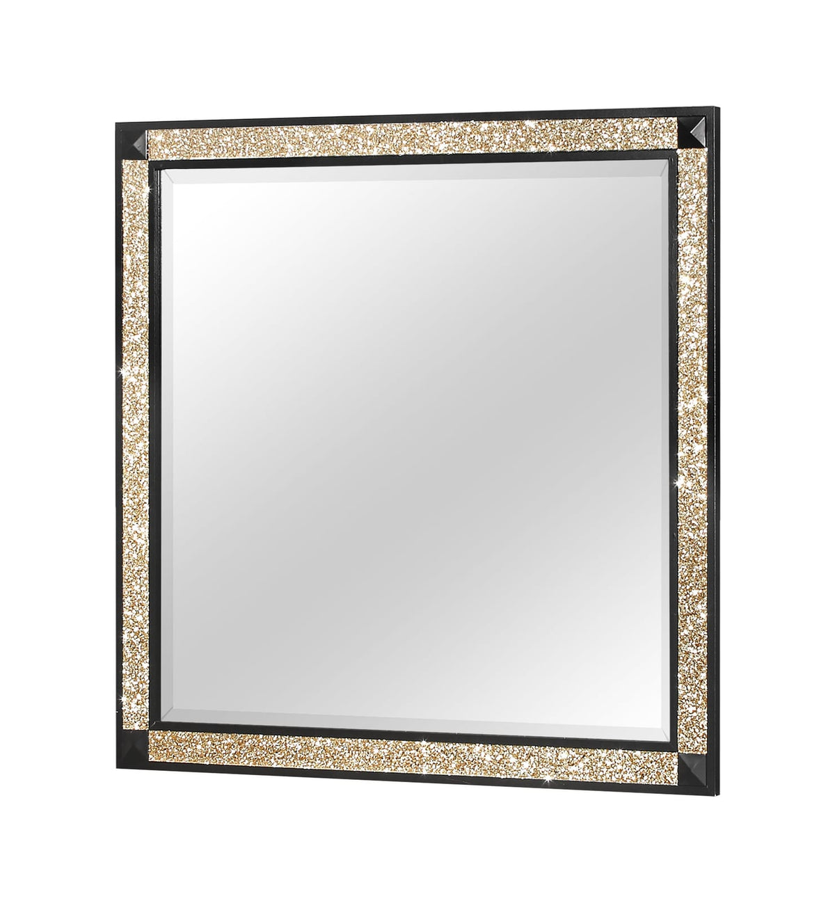 LIVELY BLACK/GOLD MIRROR - Vanity & Dresser Mirrors