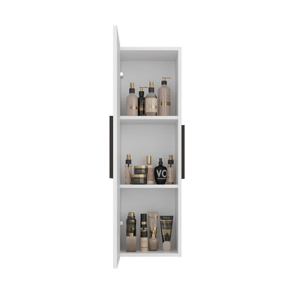 Wall Mounted Bathroom Medicine Cabinet with Walnut Finish
