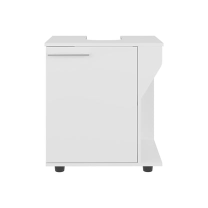 White Kitchen Under Sink Cabinet - 2 Door Storage for Bathroom