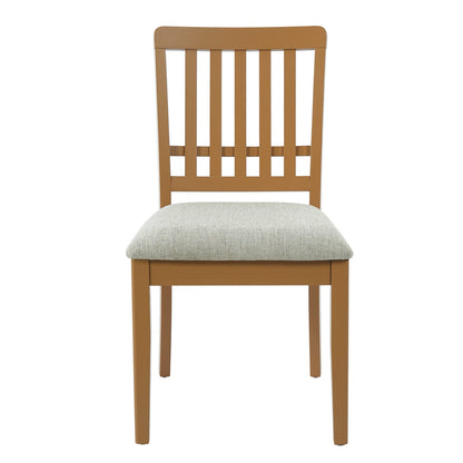 Light Brown Dining Chairs - Set of 2, Mid-Century Modern Style for Dining Room
