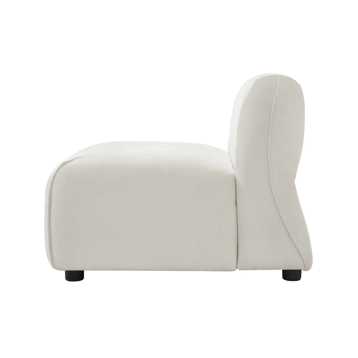 Beige Solid Wood Accent Chair Set with Ottoman for Living Room