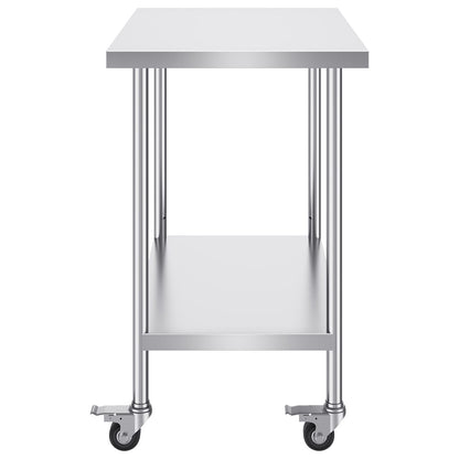 24 x 36 Stainless Steel Work Table - Silver for Living Room