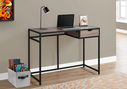 Taupe Computer Desk with Storage Drawer - 42" L for Home Office
