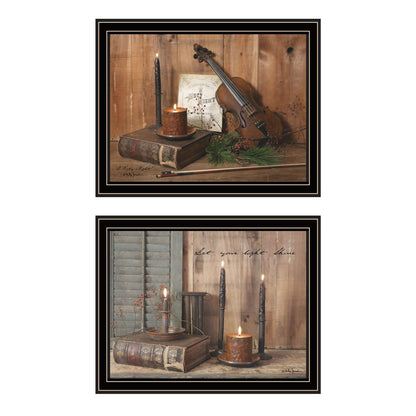 Multi-Colored Wood & Paper Wall Art - Bedroom Decor Print