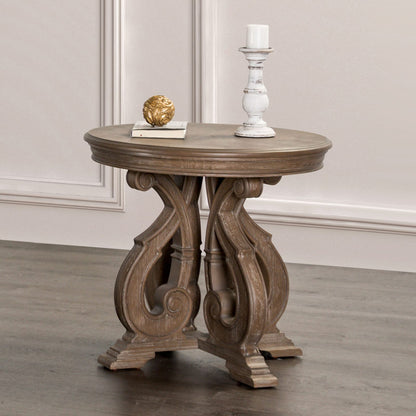Oak End Table - Traditional Solid Wood Design
