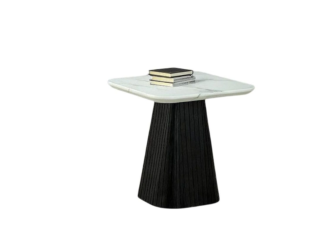 Black Engineered Wood End Table - 22" x 2" x 22"