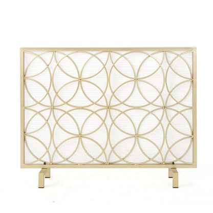 Gold Iron Fire Screen - Outdoor Garden Shade