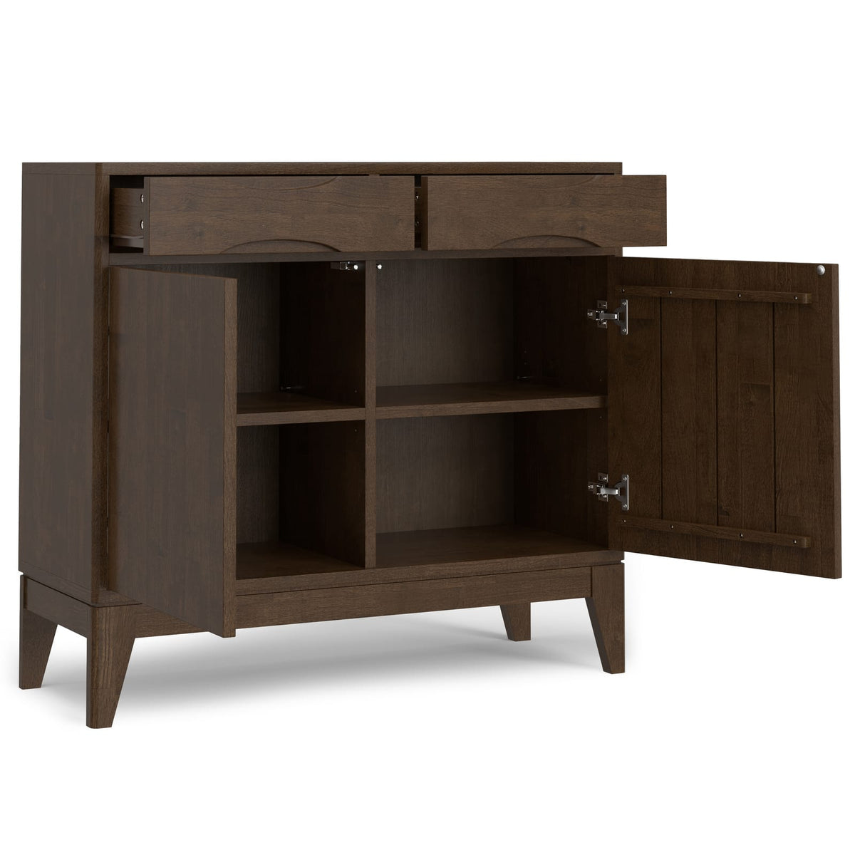 Walnut Brown Entryway Storage Cabinet - 40" Wide